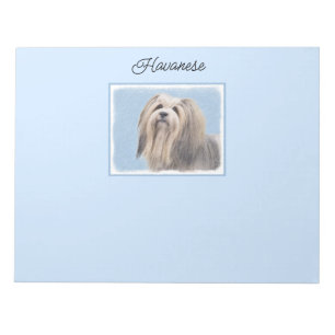 Bloc De Notas Pintura Havanesa (plateada) - Arte de Perro Origin
