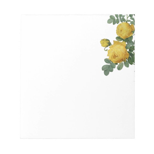 Bloc De Notas Pintura rosa amarillo vintage (Frente)
