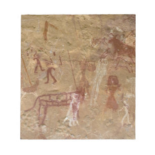 Bloc De Notas Pinturas rupestres prehistóricas, Akakus, Sahara