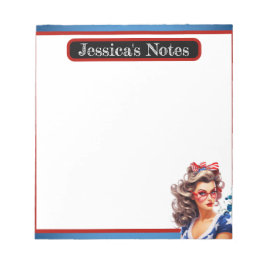 Bloc De Notas Pinup_ It's a Beautiful Day_ Notes retro estadouni