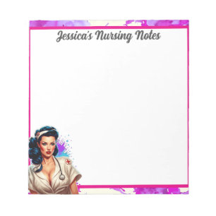 Bloc De Notas Pinup_ Nurse Badass