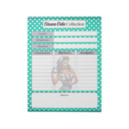 Bloc De Notas Pinza de enfermera bendita _ Recopilación de datos