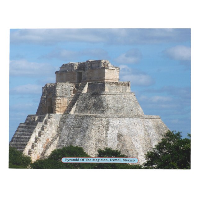 Bloc De Notas Pirámide del mago, Uxmal, México (Frente)