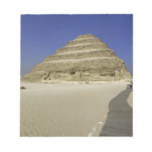 Bloc De Notas Pirámide escalonada en Saqqara, una de las primera