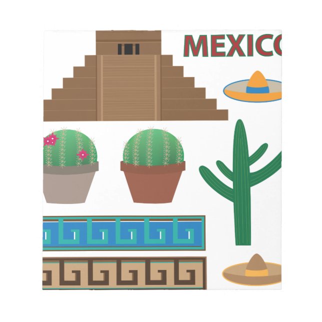 Bloc De Notas pirámide mexicana (Frente)