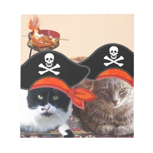Bloc De Notas PIRATA CATS, habla como el Día del Pirata (Frente)