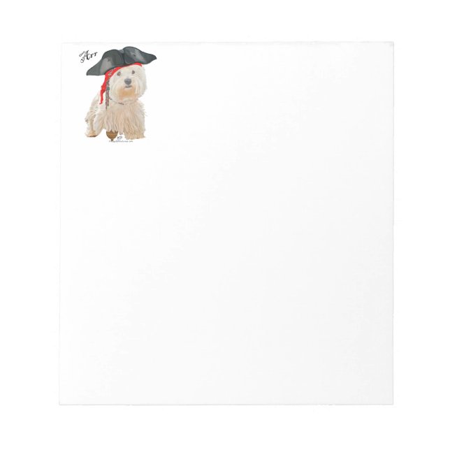 Bloc De Notas Pirata Westie (Frente)