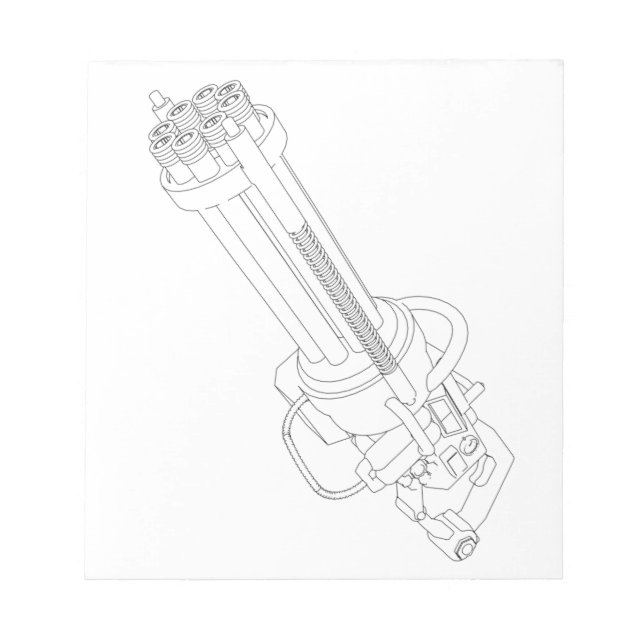 Bloc De Notas Pistola de Rotación Steampunk (Frente)