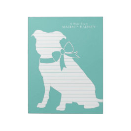 Bloc De Notas Pit Bulldog Puppy Pitbull Notepad