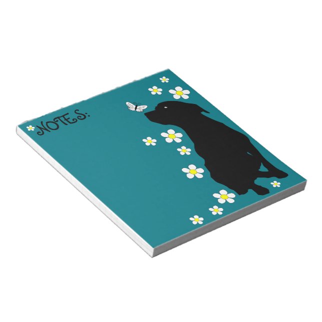 Bloc De Notas Pitbull Dog Love And Daisies Post It Notes (Lado Derecho)