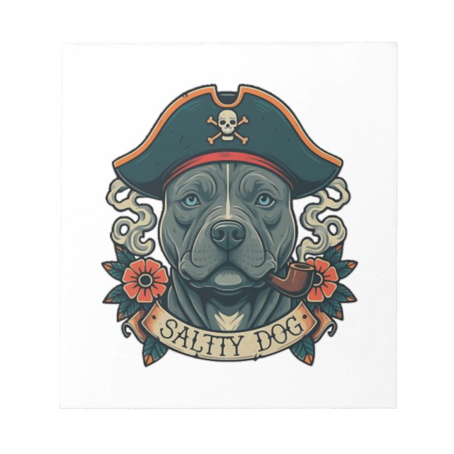 Bloc De Notas Pitbull Salty Dog (Frente)