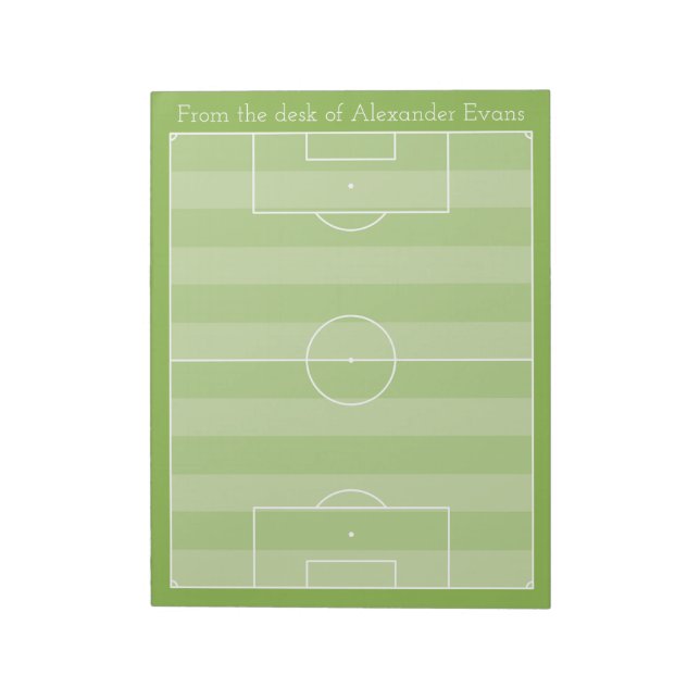 Bloc De Notas Pitch de fútbol (Lado Izquierdo)
