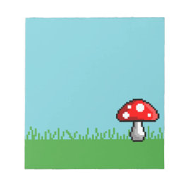 Bloc De Notas Pixel Mushroom Meadow Notepad