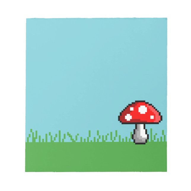 Bloc De Notas Pixel Mushroom Meadow Notepad (Frente)