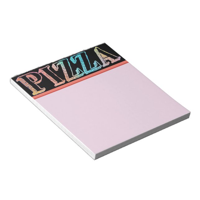 Bloc De Notas Pizza Notepad (Lado Derecho)