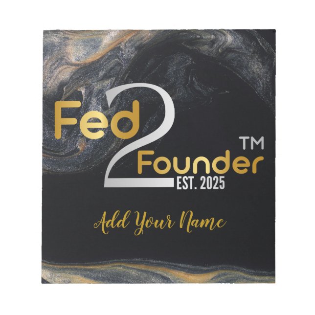 Bloc De Notas Placa fundadora Fed2Founder (Frente)