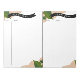 Bloc De Notas Plan de estudio