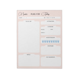 Bloc De Notas Planes Personalizados Para Pink Daily Planner