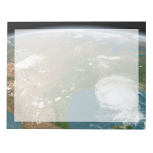 Bloc De Notas Planeta Panorámico Tierra Y Estados Unidos.