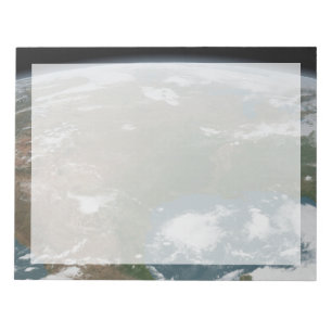 Bloc De Notas Planeta Panorámico Tierra Y Estados Unidos. 2