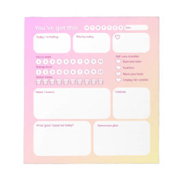 Bloc de notas Planificador de bienestar definitivo