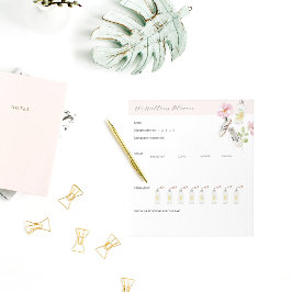 Bloc De Notas Planificador de bienestar diario con rastreador de