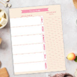 Bloc De Notas Planificador de comidas personalizado y lista de c<br><div class="desc">Planificador de comidas Pastel y lista de compras para una semana organizada antes que cualquier familia pueda usar. Esta plantilla del planificador de comidas se puede personalizar cambiando la redacción según lo considere oportuno. Puede cambiarlo para eventos y programaciones o para más necesidades de nicho según sea necesario. Hace una...</div>