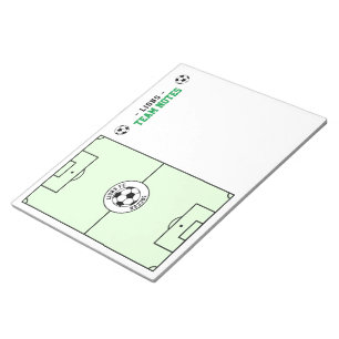 Bloc De Notas Planificador de equipo de entrenamiento de fútbol