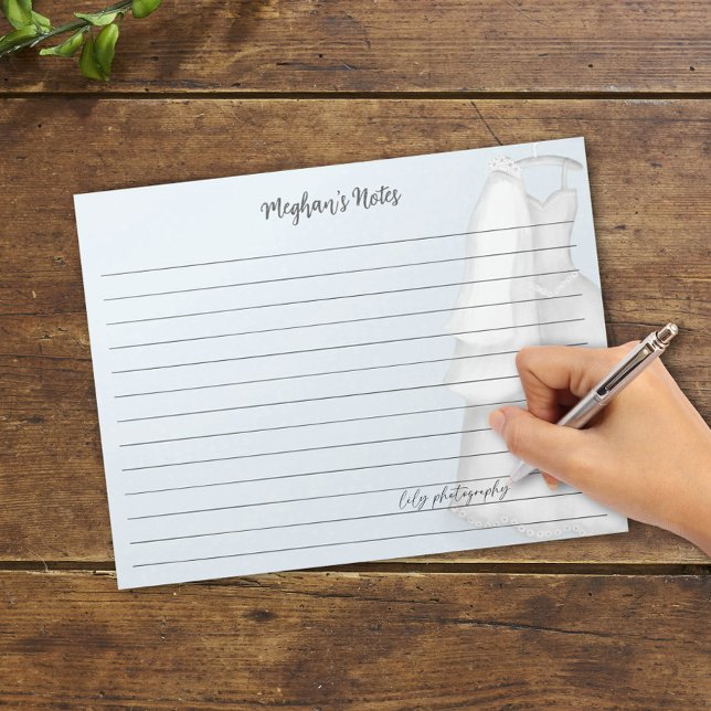 Bloc De Notas Planificador de Novia Moderna Vestido de Novia Vin (Subido por el creador)