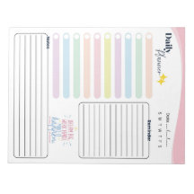 Planificador Diario Pastel - Lista de tareas, reco