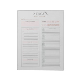 Bloc De Notas Planificador diario personalizado