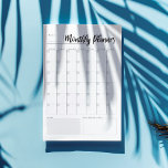 Bloc De Notas Planificador mensual<br><div class="desc">Simplemente rellene los detalles del mes al comienzo de cada mes de este calendario mensual perpetuo.</div>