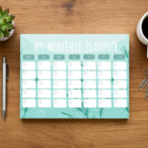 Planificador Mensual de Notas Subacuático