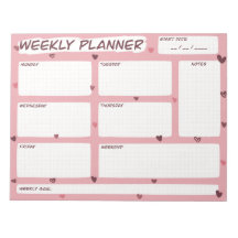 Planificador semanal de Love Heart