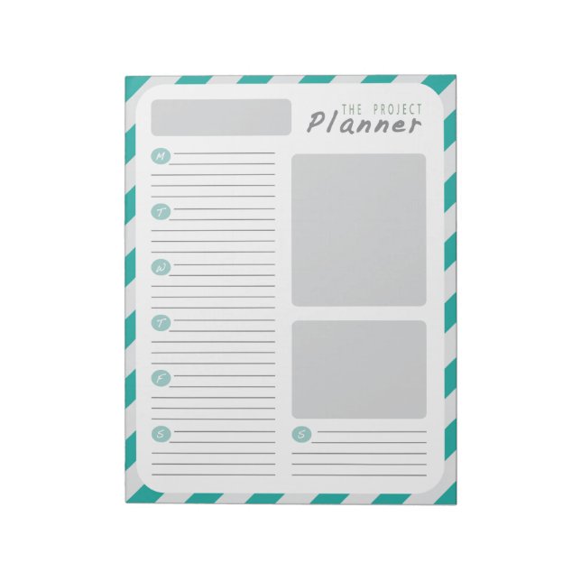 Bloc De Notas Planificador semanal de proyectos - Verde (Lado Izquierdo)