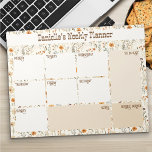 Bloc De Notas Planificador semanal del Personalizado floral del<br><div class="desc">Boho floral semanal planner con espacio para sus notas diarias, una lista de tareas pendientes, una sección de notas generales y un doodle corner. Dicho esto, la plantilla está preparada para que usted pueda personalizar cualquiera de los títulos de sección para satisfacer sus necesidades (por ejemplo, metas, gratitud, citas, etc)....</div>