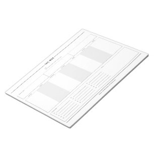 Bloc De Notas Planificador semanal minimalista, 8,5" x 11"