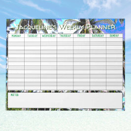 Bloc De Notas Planificador semanal para personalización con elec