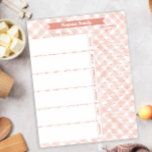 Bloc De Notas Planner de comidas y lista de compras de la famili<br><div class="desc">Manténgase organizado y elegante con este planificador de comidas Neutral Plaid Family y el Bloc de notas de la lista de compras. Con un diseño de moda en tonos neutros, este bloc de notas ayuda a agilizar la planificación de las comidas semanales y la compra de comestibles. El hotel ofrece...</div>
