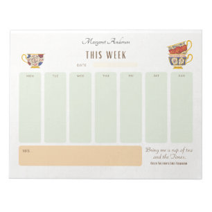 Bloc De Notas Planner de estilo victoriano personalizado para be