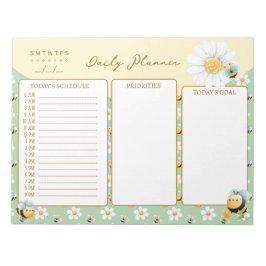 Bloc De Notas Planner de Personalizado de abejas con burbujas