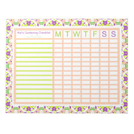 Bloc De Notas Planner de seguimiento semanal de crecimiento de j