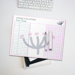 Bloc De Notas Planner Personalizar de College Stationery Pink Mi