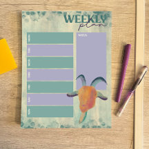 Planner semanal de Ilustracion de cabra pintado mo