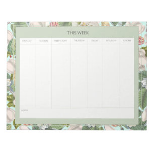 Bloc De Notas Planner semanal Magnolias