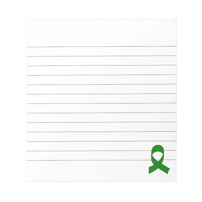 Bloc De Notas Plano de cinta verde (Frente)
