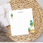 Bloc De Notas Planta de plantas domésticas Lover Llenado Persona<br><div class="desc">Estos bonitos cuadernos incluyen plantas acuáticas y texto personalizado.</div>