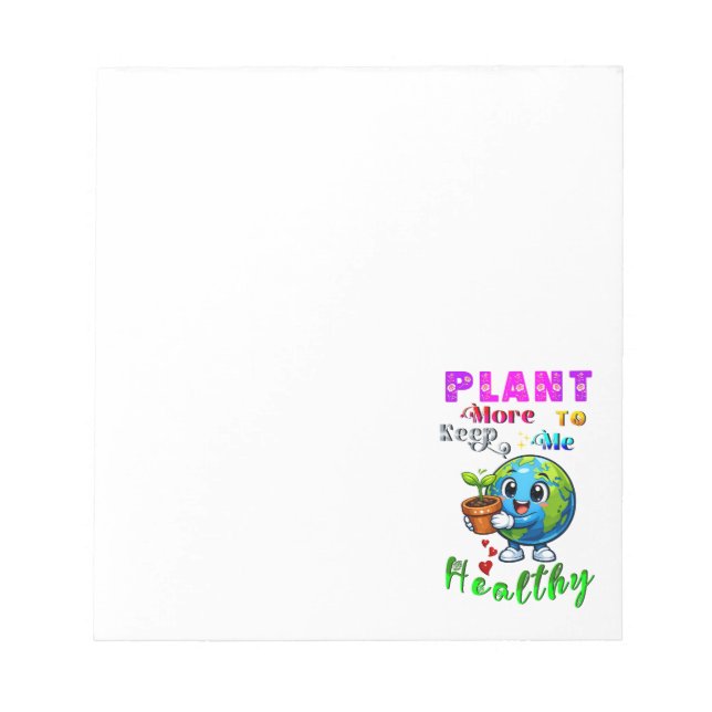 Bloc De Notas Planta Más Para Mantener Me Sano (Frente)