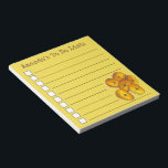 Bloc De Notas Plantaciones Jamaiquinas Fritas De Plátano Para Ha<br><div class="desc">El diseño de la almohadilla de notas de compra de ultramarinos de estilo lista incluye un ilustracion original de marcadores de deliciosos plátanos fritos. Sólo personaliza con tu información. En esta tienda también hay muchos bolígrafos ilustrados adicionales. Este diseño de plátano también está disponible en otros productos. ¿No ves lo...</div>