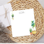 Bloc De Notas Plantas de acuarela de plantas de agua para los am<br><div class="desc">Estos bonitos cuadernos incluyen plantas acuáticas y texto personalizado.</div>